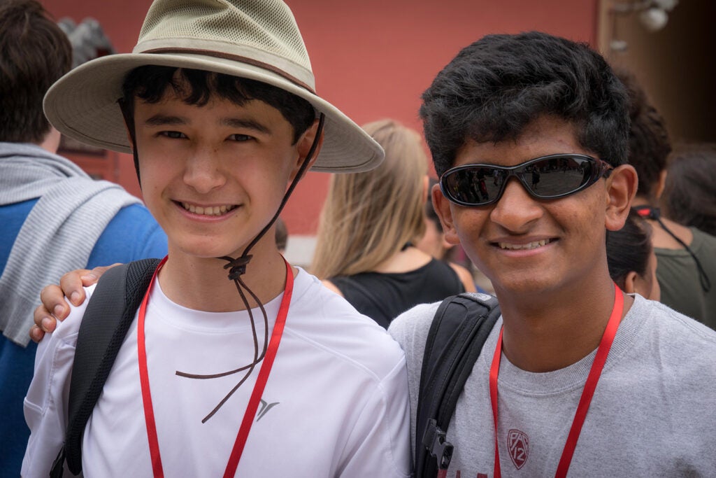 smiling students