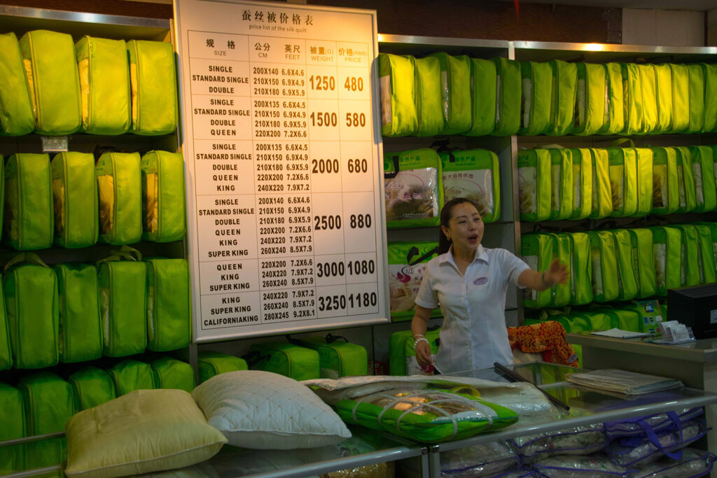 A sales vendor in china