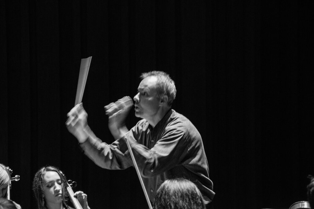A conductor conducting