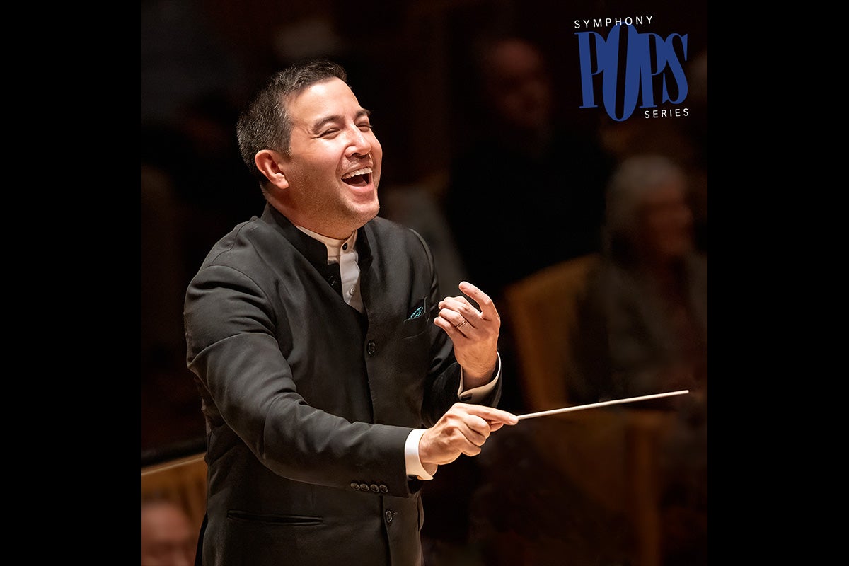 Francesco Lecce-Chong conducting a performance