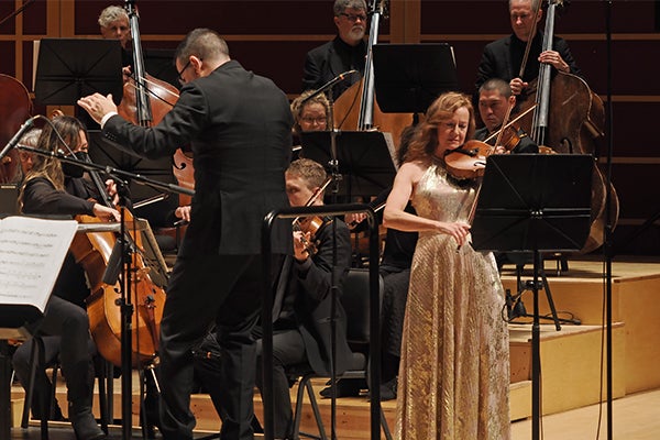 Francesco Lecce-Chong conductor, Liz Prior viola, Santa Rosa Symphony